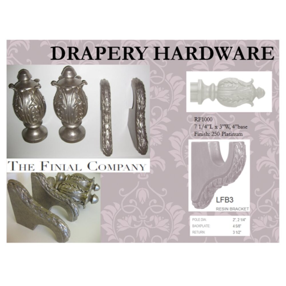 Beautiful Silver Drapery Hardware